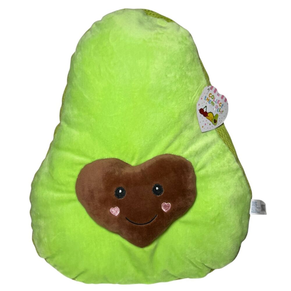 Large Heart Avocado Plush 2019 Stuffed Soft Toy Walgreens Discontinued Fruit NWT